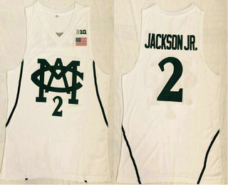 Michigan State Spartans #2 Jaren Jackson Jr. White College Basketball Jersey