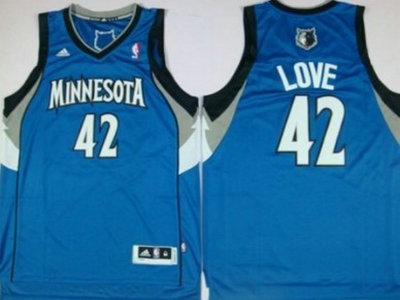 Minnesota Timberwolves 42 Love Blue Jersey