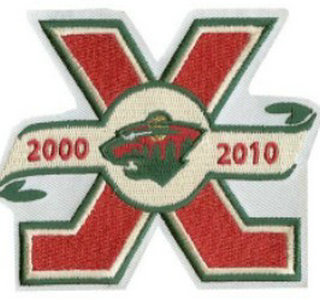 Minnesota Wild 10th Anniversary Patch