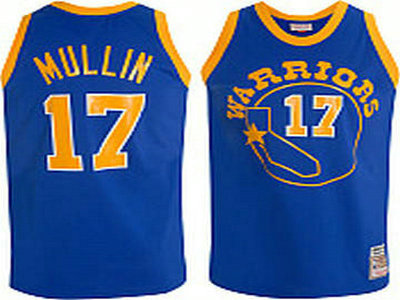 Golden State Warriors Chris Mullin Blue Jersey