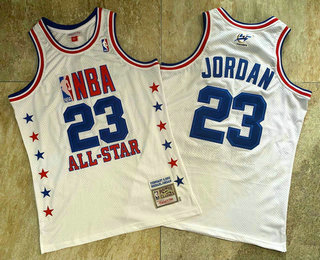 NBA 2003 All-Star #23 Michael Jordan White Hardwood Classics Soul AU Throwback Jersey