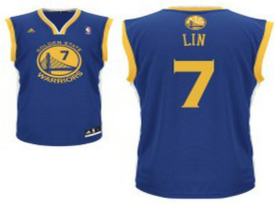 Golden State Warriors 7 Jeremy Lin Blue Jerseys