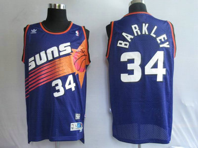 NBA Jerseys Phoenlx Suns 34 BARKLEY Purple