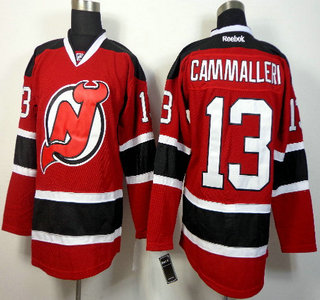 New Jersey Devils #13 Michael Cammalleri Red With Black Jersey