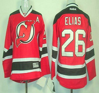 New Jersey Devils #26 Patrik Elias Red With Black Kids Jersey