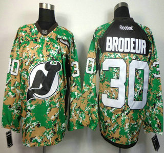 New Jersey Devils #30 Martin Brodeur 2014 Camo Jersey