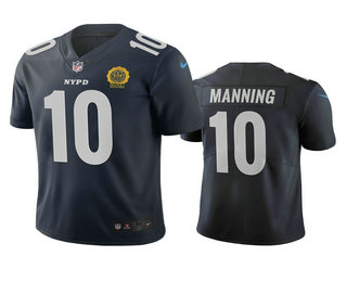 New York Giants #10 Eli Manning Navy City Edition Vapor Limited Jersey