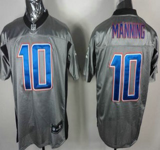 New York Giants #10 Eli Mannning Gray Jersey