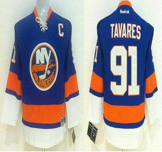 New York Islanders #91 John Tavares Light Blue Kids Jersey
