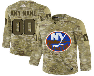 New York Islanders Camo Men's Customized Adidas Jersey