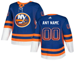 New York Islanders Royal Men's Customized Drift Fashion Adidas Jersey