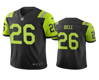 New York Jets #26 Le'Veon Bell Black Green City Edition Vapor Limited Jersey