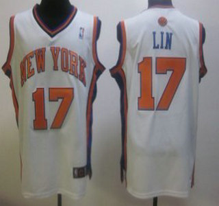 New York Knicks 17 Jeremy Lin White Authentic Kids Jersey