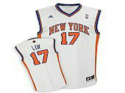 New York Knicks 17 Jeremy Lin White Jerseys