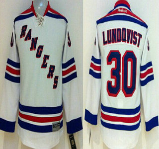 New York Rangers #30 Henrik Lundqvist White Kids Jersey