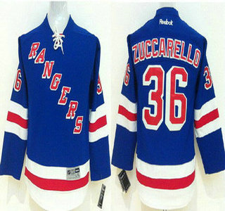 New York Rangers #36 Mats Zuccarello Light Blue Kids Jersey
