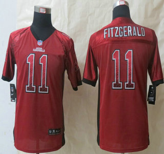 Nike Arizona Cardinals #11 Larry Fitzgerald 2013 Drift Fashion Red Kids Jersey