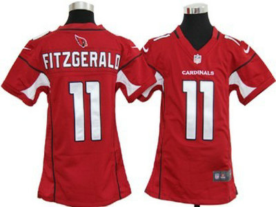 Nike Arizona Cardinals 11 Larry Fitzgerald Red Game Kids Jersey