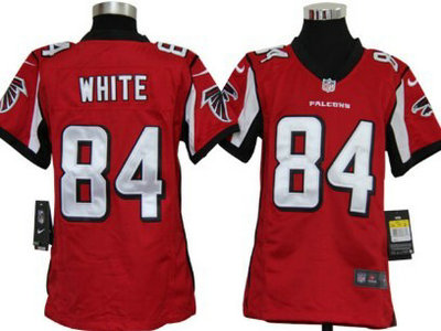 Nike Atlanta Falcons 84 Roddy White Red Game Kids Jersey