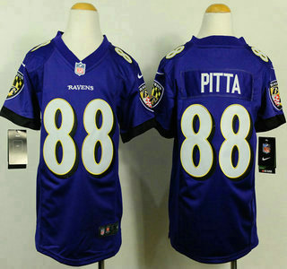 Nike Baltimore Ravens #88 Dennis Pitta 2013 Purple Game Kids Jersey