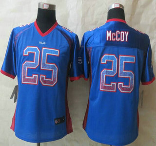 Nike Buffalo Bills #25 LeSean McCoy Drift Fashion Blue Womens Jersey