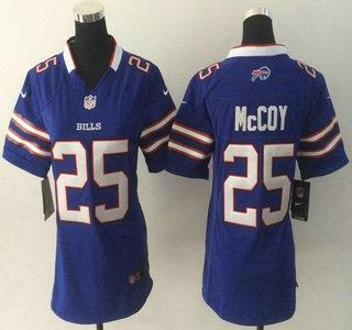 Nike Buffalo Bills #25 LeSean McCoy Light Blue Game Womens Jersey