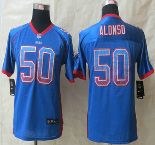 Nike Buffalo Bills #50 Kiko Alonso 2013 Drift Fashion Blue Kids Jersey