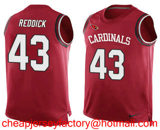 Nike Cardinals #43 Haason Reddick Red Team Color Men's Stitched NFL Limited Tank Top Jersey