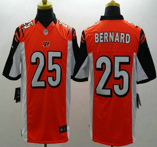 Nike Cincinnati Bengals #25 Giovani Bernard Orange Limited Jersey