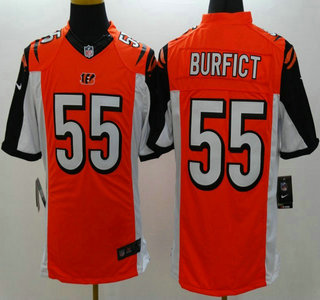 Nike Cincinnati Bengals #55 Vontaze Burfict Orange Limited Jersey