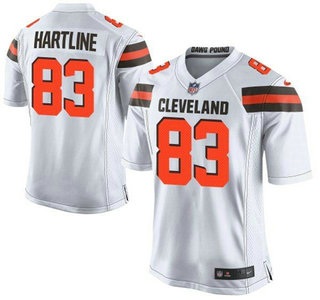 Nike Cleveland Browns #83 Brian Hartline 2015 White Game Kids Jersey