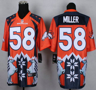 Nike Denver Broncos #58 Von Miller 2015 Noble Fashion Elite Jersey
