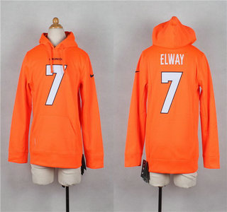 Nike Denver Broncos #7 John Elway Orange Kids Hoody
