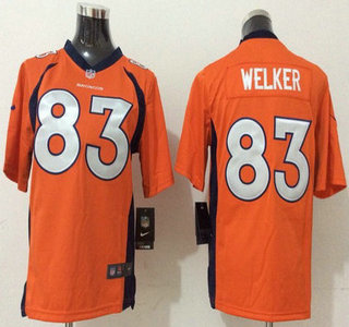 Nike Denver Broncos #83 Wes Welker 2013 Orange Game Kids Jersey