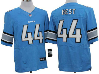 Nike Detroit Lions 44 Jahvid Best Blue 2012 Nike NFL Elite Jersey