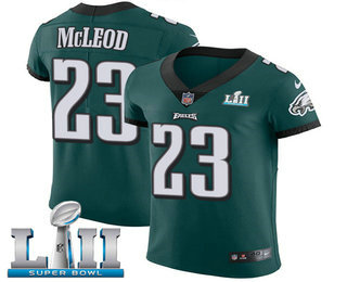 Nike Eagles #23 Rodney McLeod Midnight Green Team Color Super Bowl LII Men's Stitched NFL Vapor Untouchable Elite Jersey