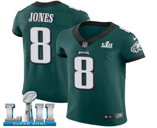 Nike Eagles #8 Donnie Jones Midnight Green Team Color Super Bowl LII Men's Stitched NFL Vapor Untouchable Elite Jersey