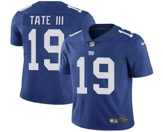 Nike Giants #19 Golden Tate Royal Blue Team Color Men's Stitched NFL Vapor Untouchable Limited Jersey