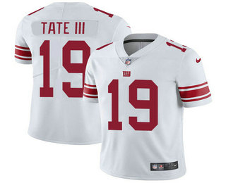 Nike Giants #19 Golden Tate White Men's Stitched NFL Vapor Untouchable Limited Jersey