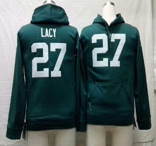 Nike Green Bay Packers #27 Eddie Lacy Green Kids Hoody