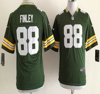 Nike Green Bay Packers #88 Jermichael Finley Green Game Kids Jersey