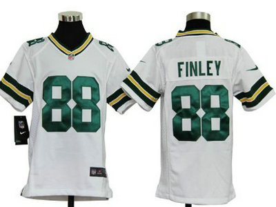 Nike Green Bay Packers 88 Jermichael Finley White Game Kids Jersey