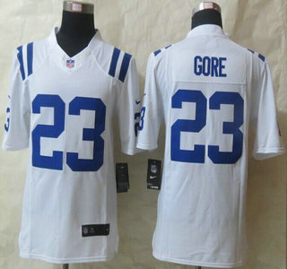 Nike Indianapolis Colts #23 Frank Gore White Limited Jersey