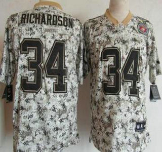 Nike Indianapolis Colts #34 Trent Richardson US.Mccuu 2013 Camo Elite Jersey