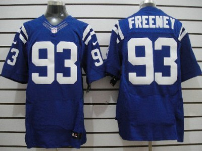Nike Indianapolis Colts 93 Dwight Freeney Blue 2012 Nike NFL Elite Jersey