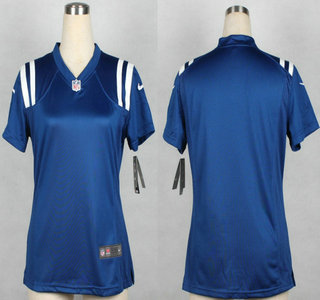 Nike Indianapolis Colts Blank Blue Game Womens Jersey