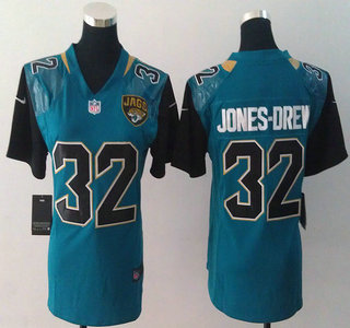 Nike Jacksonville Jaguars 32 Maurice Jones-Drew Green 2013 New Style Game Womens Jersey