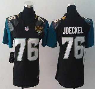 Nike Jacksonville Jaguars 76 Luke Joeckel Black 2013 New Style Game Womens Jersey