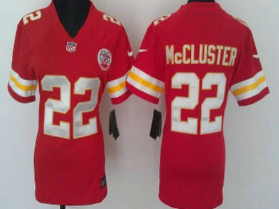 Nike Kansas City Chiefs 22 Dexter McCluster Red Game Womens Team Jersey