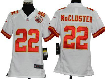 Nike Kansas City Chiefs 22 Dexter McCluster White Game Kids Jersey